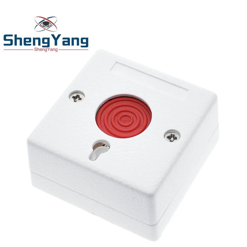 

ShengYang PB-68 emergency button switch key automatic reset wired manual alarm button Fire hand alarm emergency switch