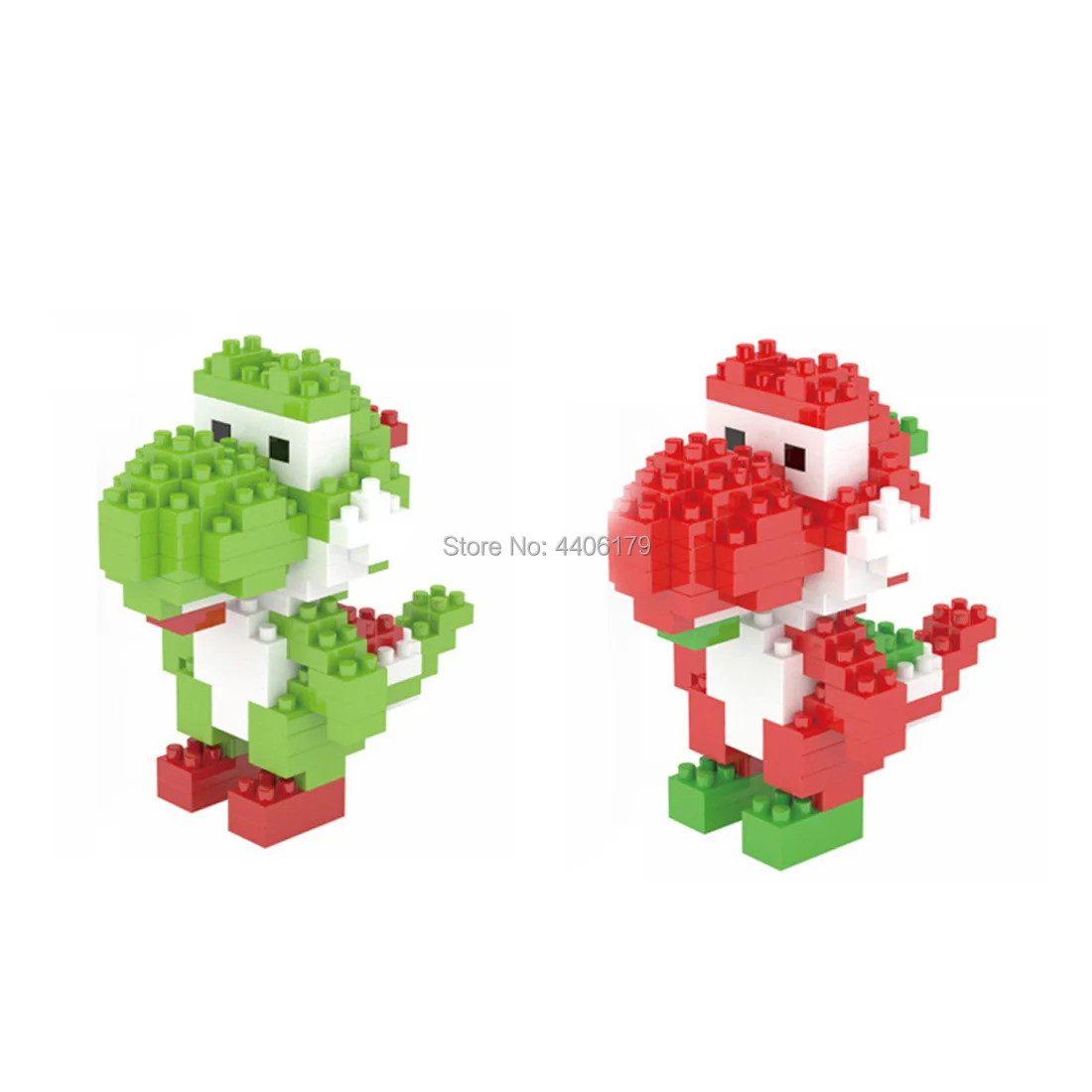 

hot LegoINGlys creators Nintendo Game Image Super Mario Bros Yoshi Dinosaur Micro Diamond Building Blocks model bricks toys gift