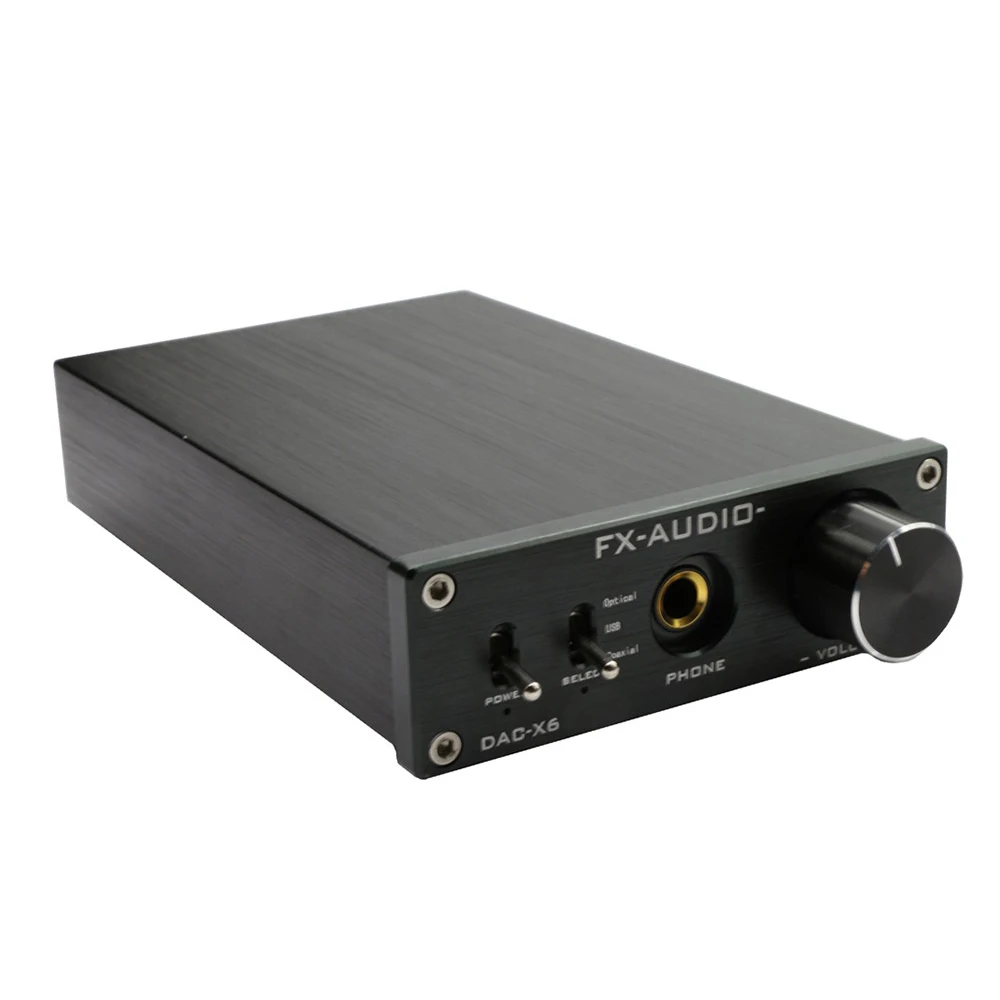 FX аудио DAC-X6 HiFi оптический/коаксиальный/USB цифровой аудио усилитель DAC декодер