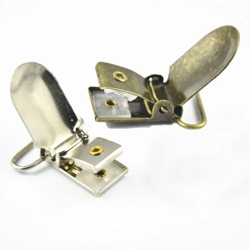 

2pcs 30pcs Metal Paci Pacifier Suspender Clips Holders for Craft Project 15mm 20mm 25mm 30mm 35mm