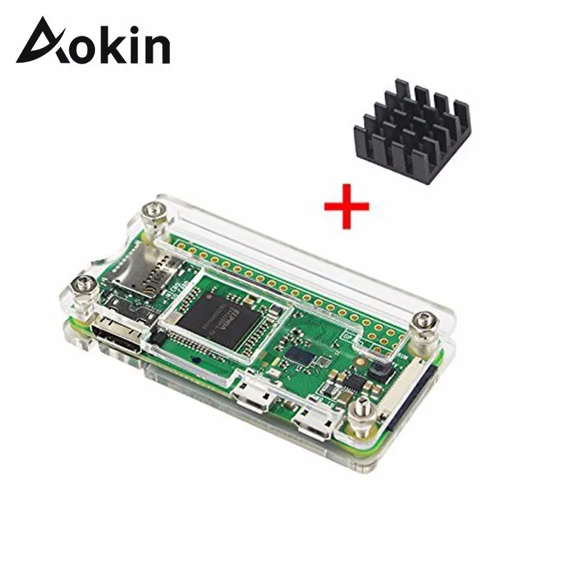 Чехол для Raspberry Pi Zero W акриловый чехол + алюминиевый радиатор RPI Box s V 1 3