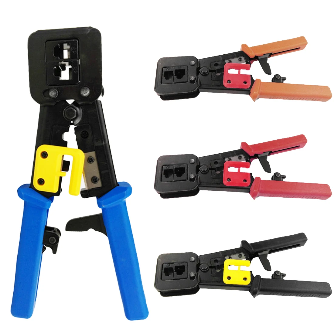 

Multi Function RJ45 Crimper Hand Network Tools Pliers RJ12 Cat5 Cat6 8P8C Cable Stripper Pressing Clamp Tongs Clip