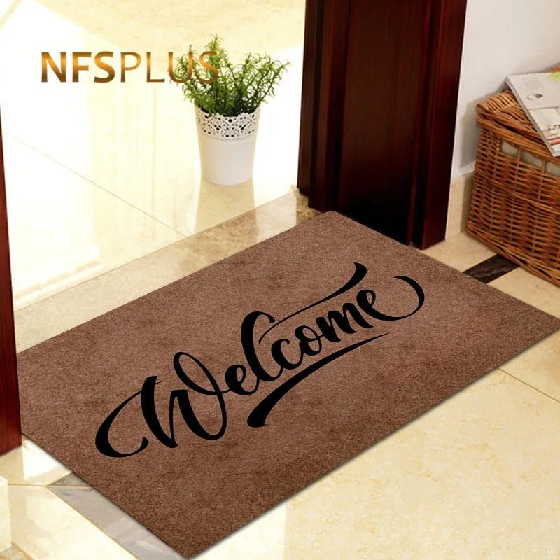 Decorative Front Door Mat Carpet Entrance Doormat for Home and Outdoors