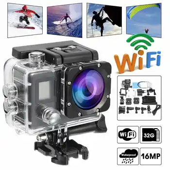 

4K 16MP Ultra HD Waterproof Sport Camera WiFi Video Helmet Cam Action Camcorder