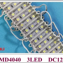 36 мм* 09 мм SMD 4040 светодиодный модуль 3 Светодиодный модуль для жестов letter DC12V SMD4040 3 светодиодный 0,9 W 100lm IP65 высокий яркий энергосбережения