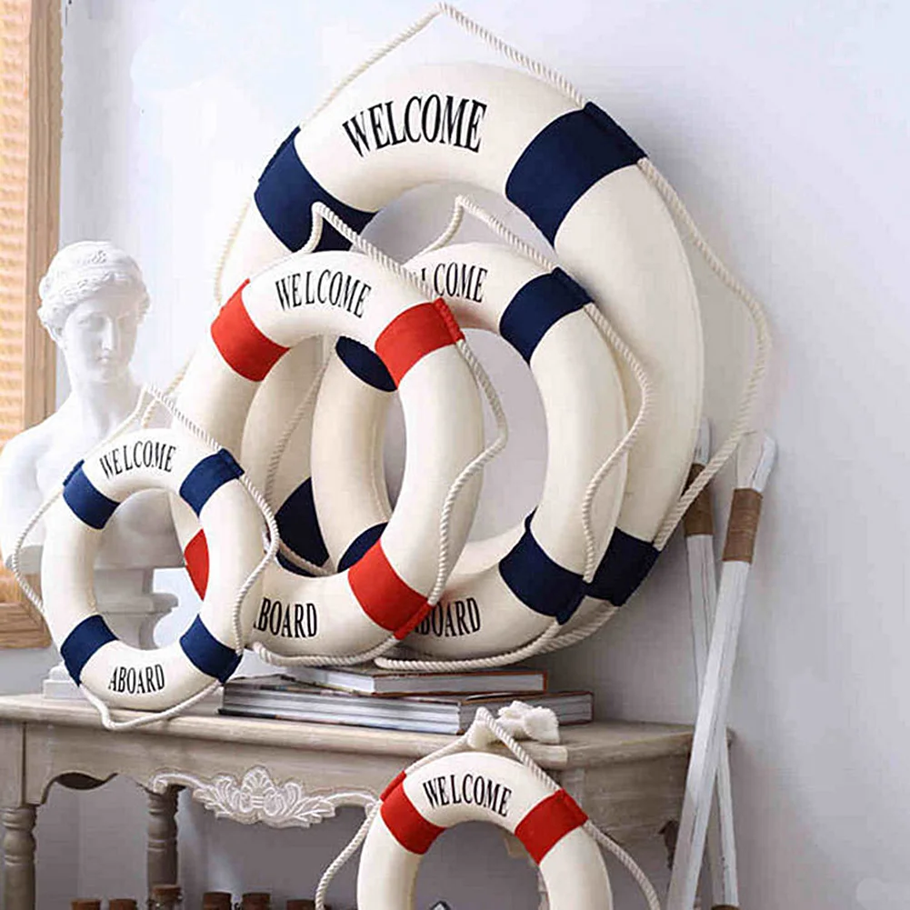 

Supply lifebuoy home decoration Mediterranean style crafts factory direct foam lifebuoy