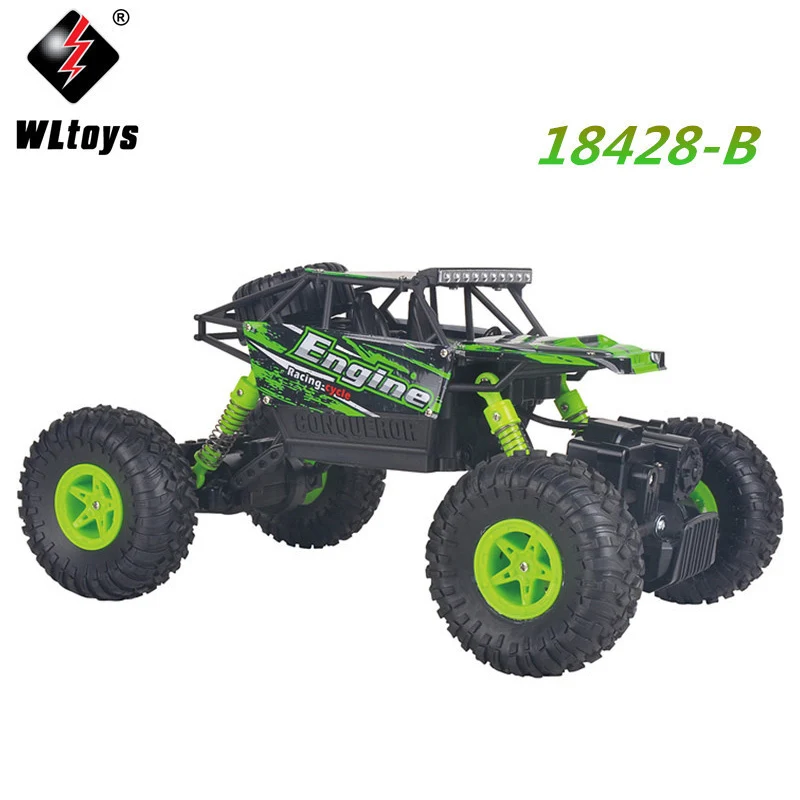 WLtoys 18428-B RC машинки 1:18 Масштаб MODE2 2,4G 4WD RC внедорожный автомобиль гусеничный с четырехколесной независимая система подвески ZLRC