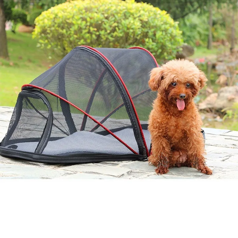 Pet Folding Tent Breathable Little Cat Puppy Outdoor Travel Carrier