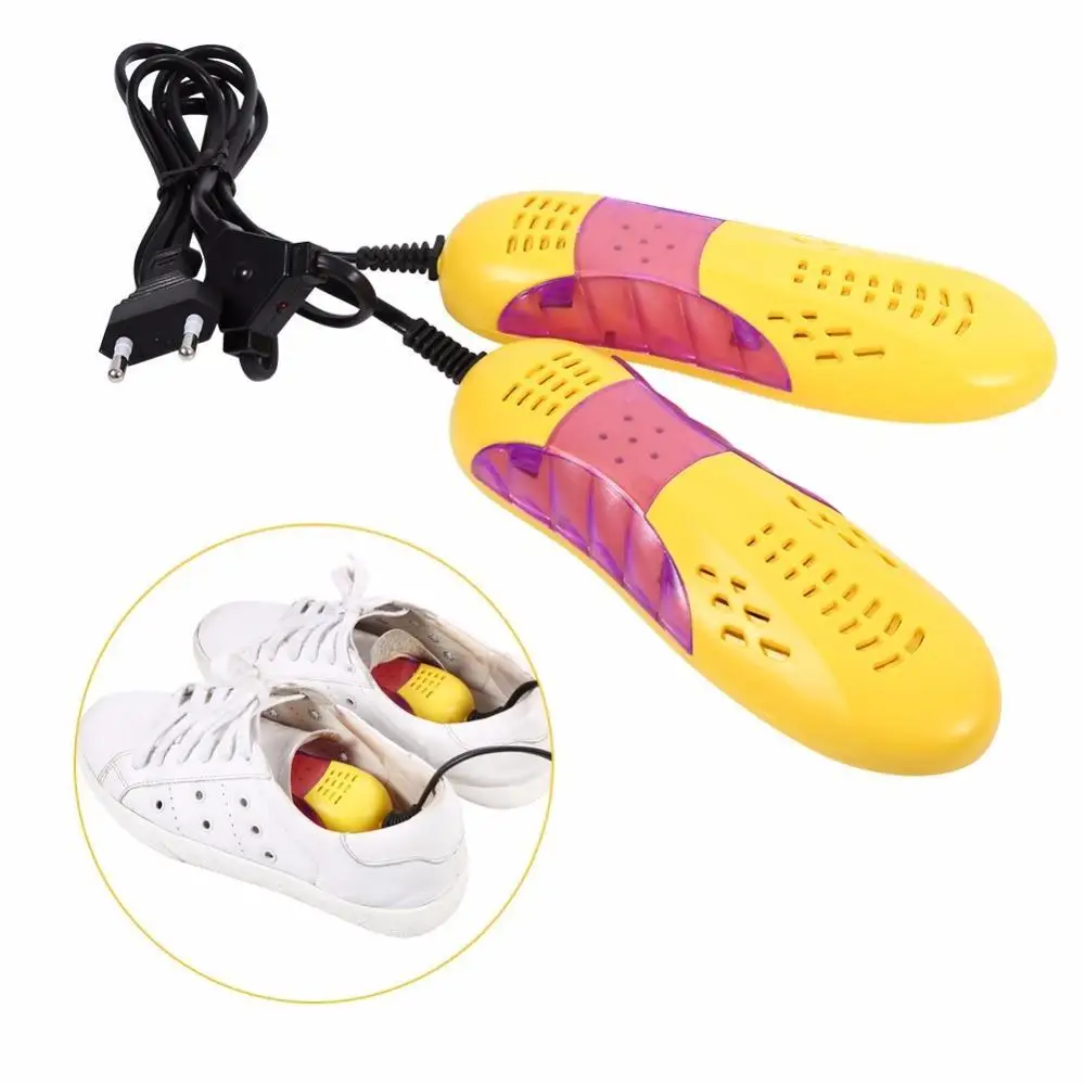 

220V 10W EU Plug Race Car Shape Voilet Light Shoe Dryer Protector Odor Deodorant Dehumidify Device Shoes Drier Machine Heater