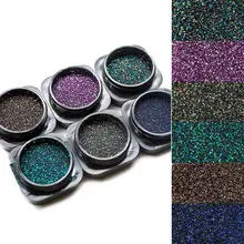 6 шт./компл. голографический блеск для ногтей хром, пигмент для мануального татуажа порошок для ногтей маникюр Сделай Сам дизайн ногтей Блеск пыли SF3053