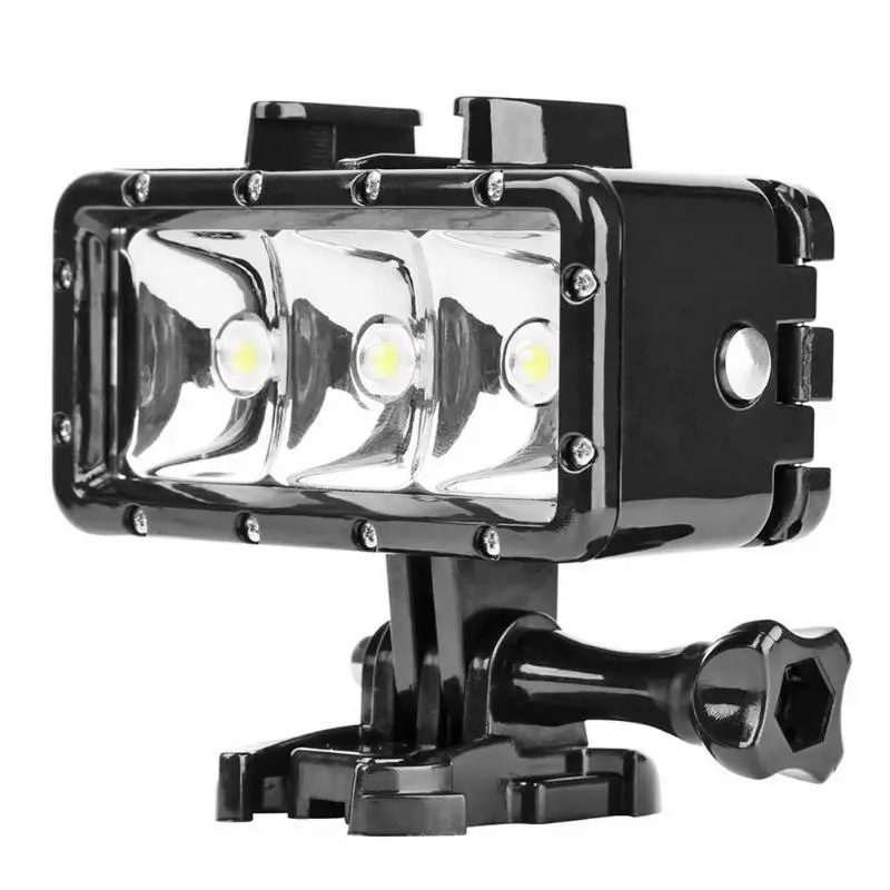 

40m Waterproof 3LED Diving Fill Light 300LM Underwater Flashlight for Gopro Hero 7 6 5 For Night Shooting And Diving