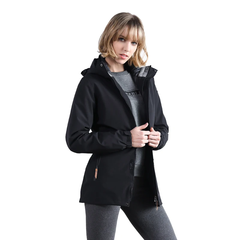 

Autumn Winter Women Outdoor Sports Jackets Warm Duck Down Inner Detachable Hiking Mountain Climing Jacket Windbreaker Waterproof