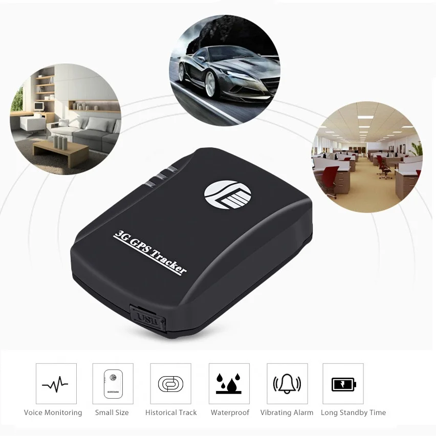

TK207 3G GPS Tracker Portable Real-time Locator Vehicle Pet Kids Tracking Device Waterproof Voice Monitoring Vehicle GPS Tracker