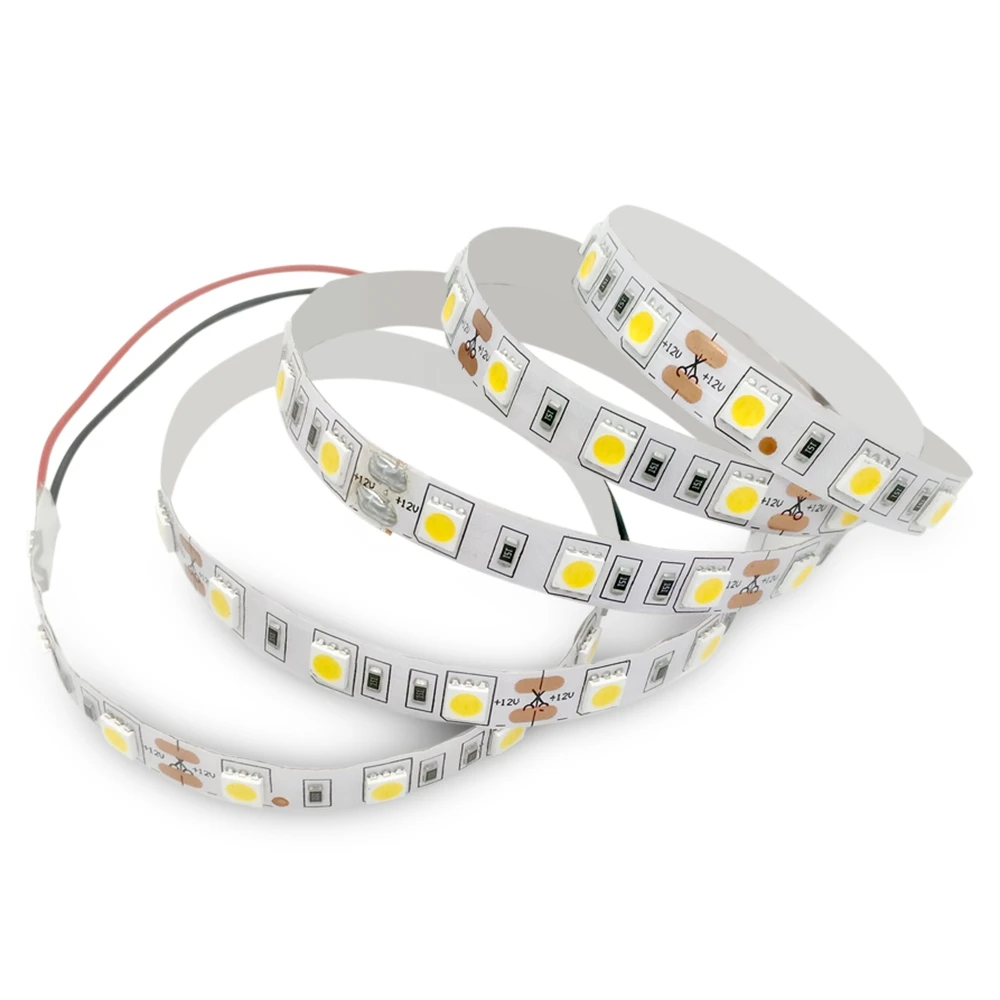 A + + ZDM 1 м DC 12 В 15 Вт 60x5050 SMD, светодиодная лампа полосы