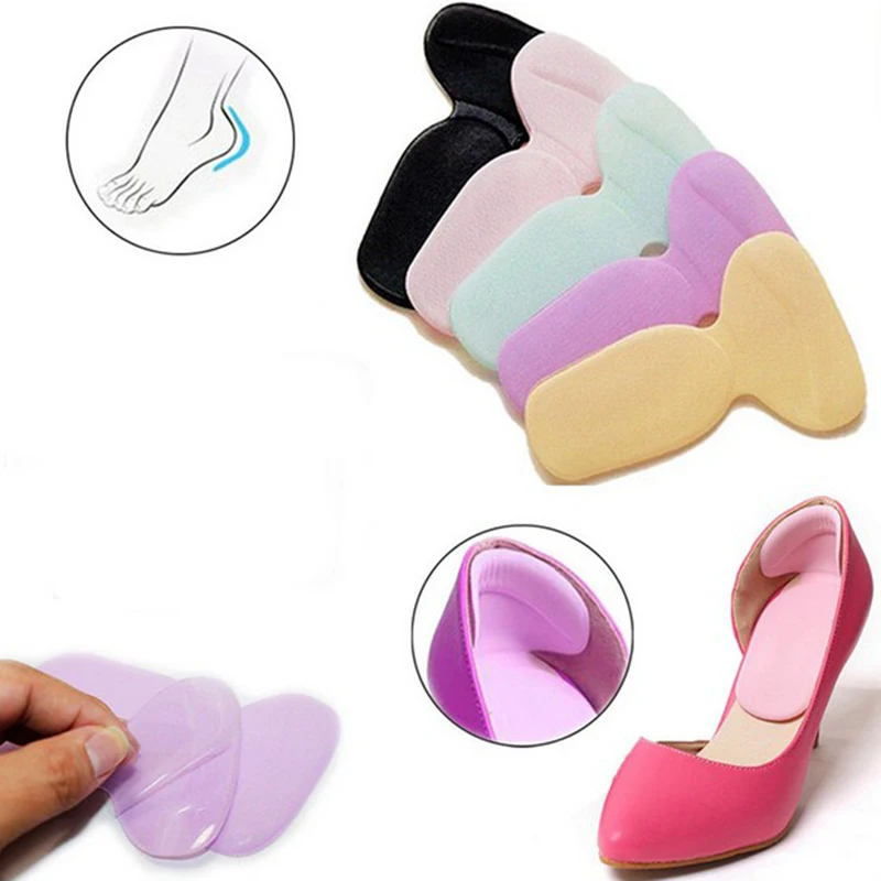 

1 Pair Gel High Heel Grip Back High Heel Liner Shoe Insole Foot Care Protector Cushion Pad Foot Care New