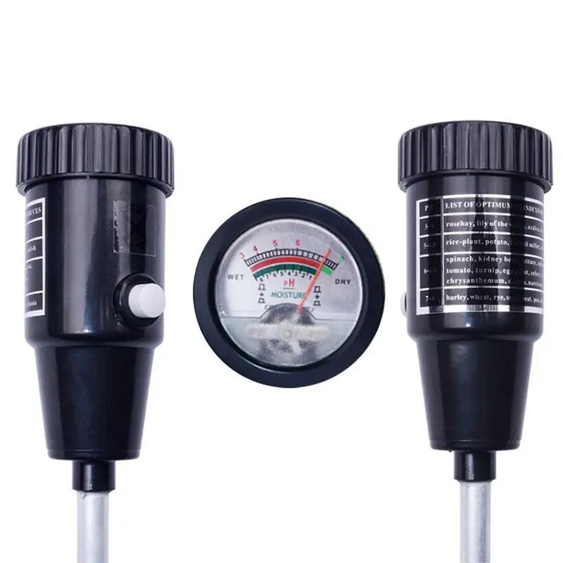 

Soil PH Humidity Tester Gardening Plants Growth Watering Quality Monitoring Acidity Test Tool Kits For Farm Lawn Household