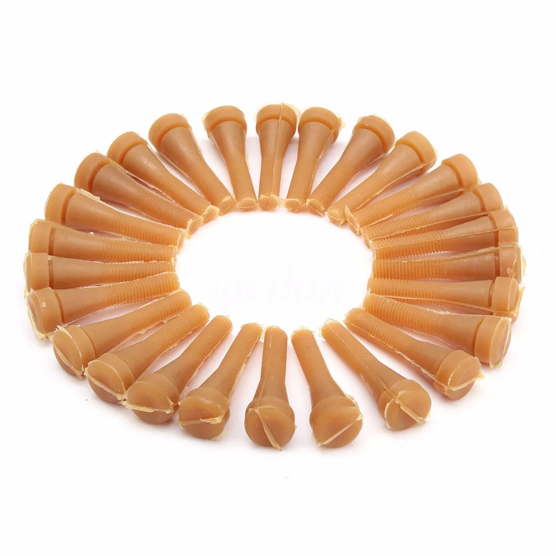 

96Pcs/lot Chicken Plucker Poultry Plucking Fingers Hair Removal Machine Glue Stick Beef Tendon Material Corn Rod 20 x 65mm