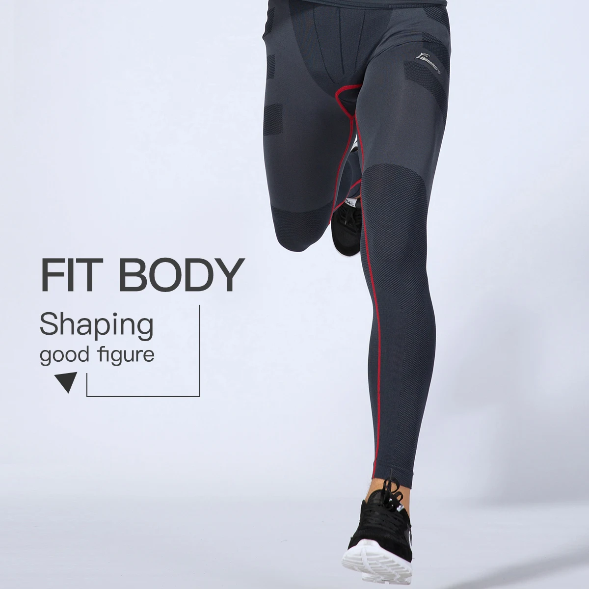 Queshark мужские компрессионные колготки для бодибилдинга Фитнес Тренировочные Шорты Термобелье леггинсы для бега эластичные тренировочные штаны