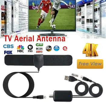 

Hot 2019 100Mile HDTV Indoor Antenna Aerial HD Digital TV Signal Amplified Booster &Cable