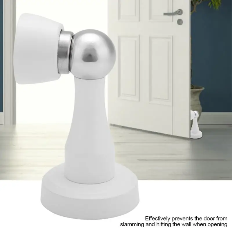 

1Set Magnetic Door Stopper Stainless Steel Strong Magnet Door Stop Holder Solid Magnetic door catch Hardware Accessory