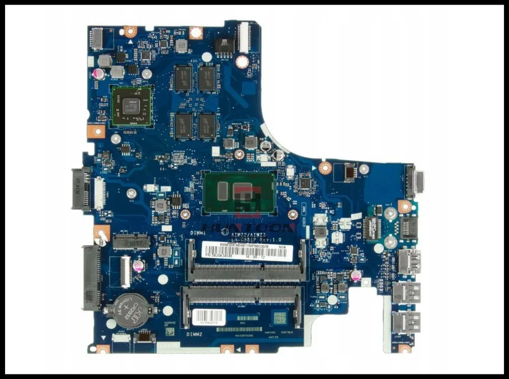 Высококачественная материнская плата AIWZ2/AIWZ3 для Lenovo 500-14ISK FRU:5B20K34548 SR2EZ LA-C851P 2 5 GHZ R7