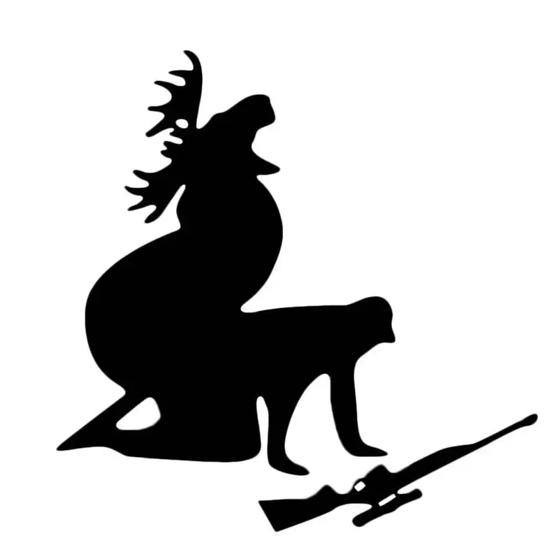 

PET Moose Hunting Elk Hunter Car Stickers Design Decals Car Sticker Car-styling Cars Auto Accessories