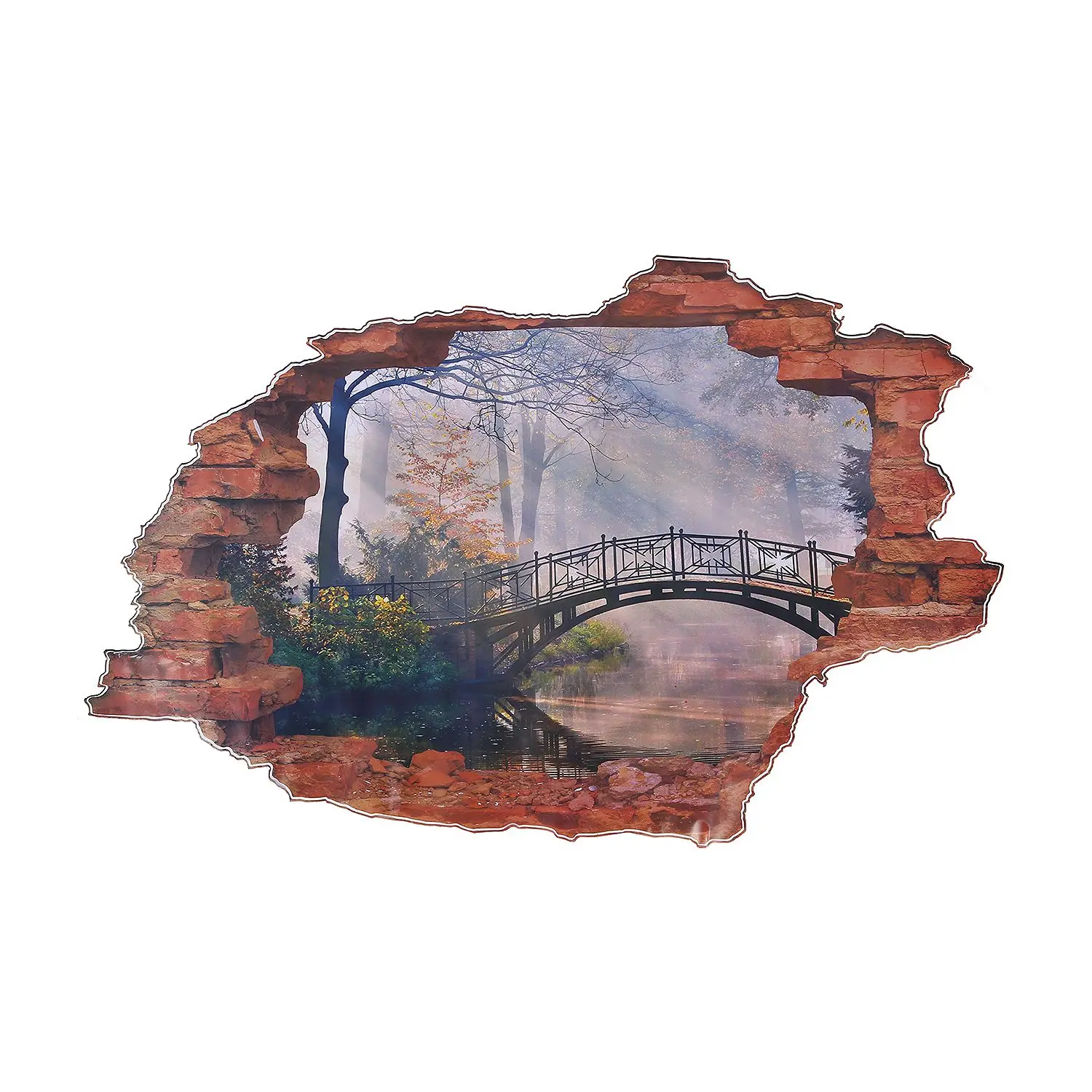 фотообои в интерьере. имитация природы.