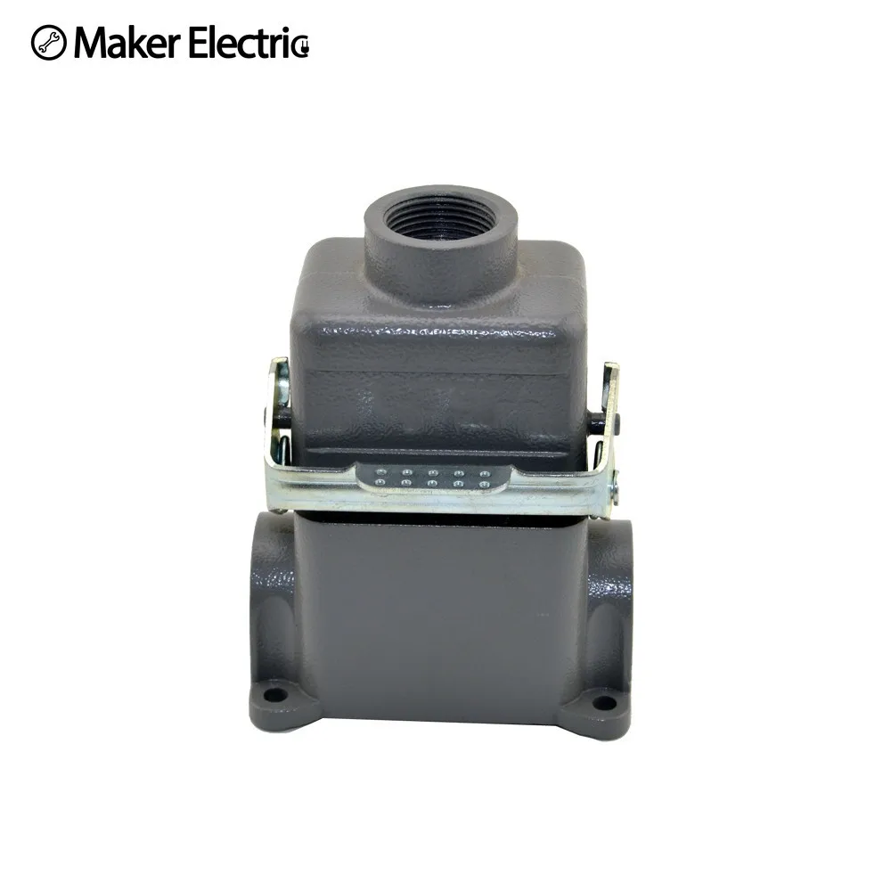

Rectangular heavy duty connector MK-HE-006-4D European standard 16A 400V/500V aviation plug socket and side wire single button