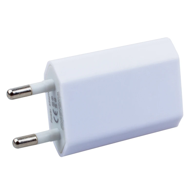 Белый ЕС USB зарядное устройство адаптер переменного тока для iPhone 5 5S 4S 4 3GS iPod Touch