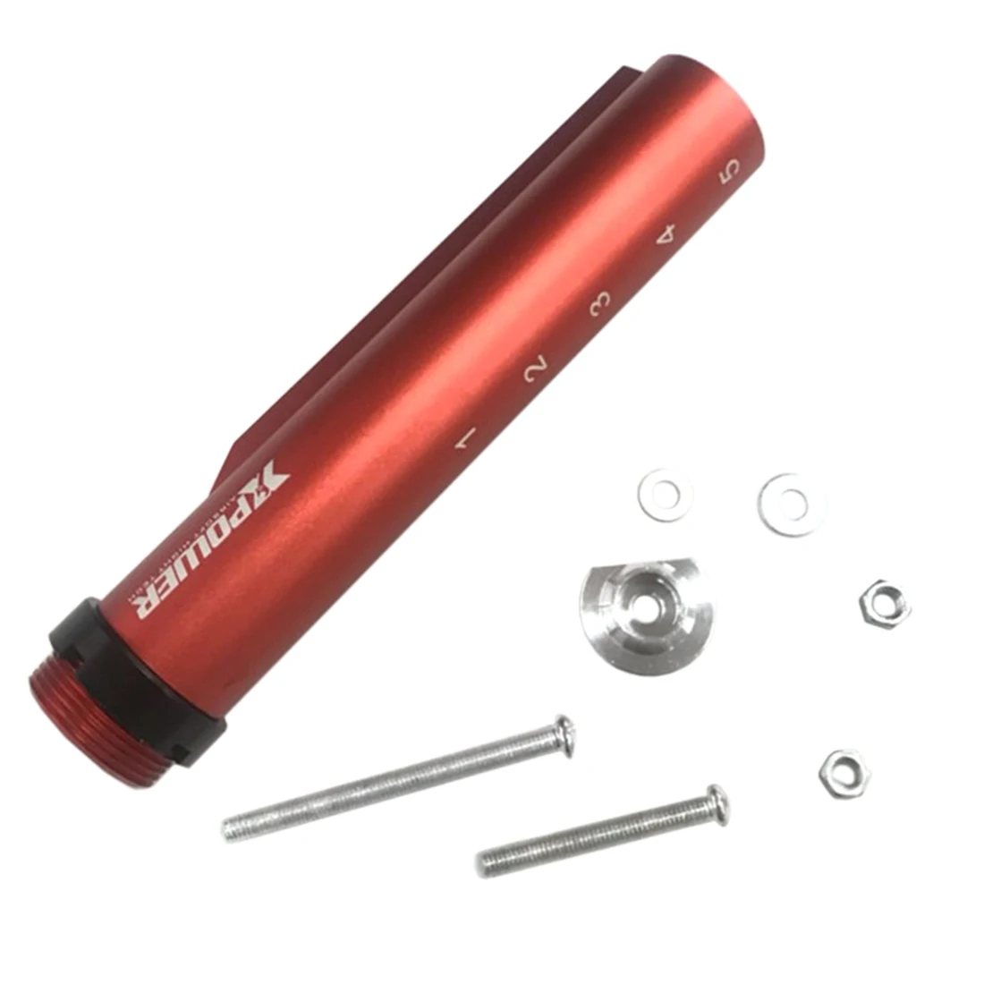 

Lettering Metal Buffer Tube for JM Gen.9 M4A1 Water Gel Beads Blaster - Red/Black