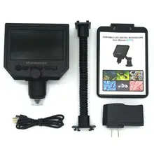 600x увеличение 3.6MP USB цифровой электронный микроскоп прецизионный Ремонт Портативный 8 светодиодный VGA промышленный микроскоп