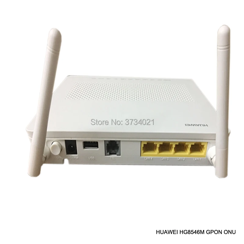

Free Shipping Huawei gpon onu hg8546m 1GE+3FE+VOICE+WIFI+USB 100% original English firmware HG8546M Compatible with huawei OLT