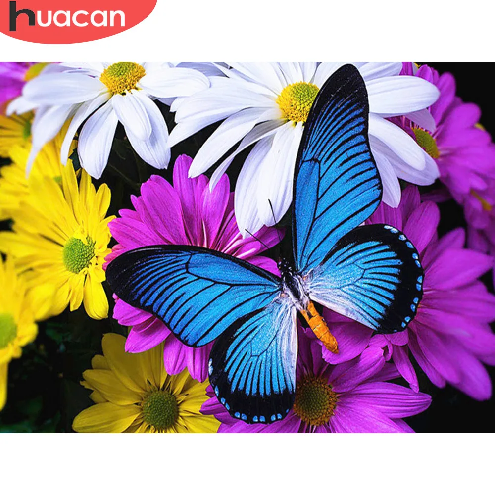 

HUACAN Diamond Painting Full Square Animal Butterfly Embroidery Sale Diamond Mosaic Cross Stitch Rhinestone Picture Home Decor