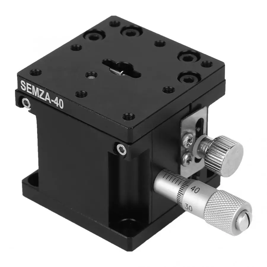

guide rail SEMZA-40 Trimming Platform Slide Table Fine Tuning Bearing Vertical Linear Stage 40*40*40mm linear rails 2019