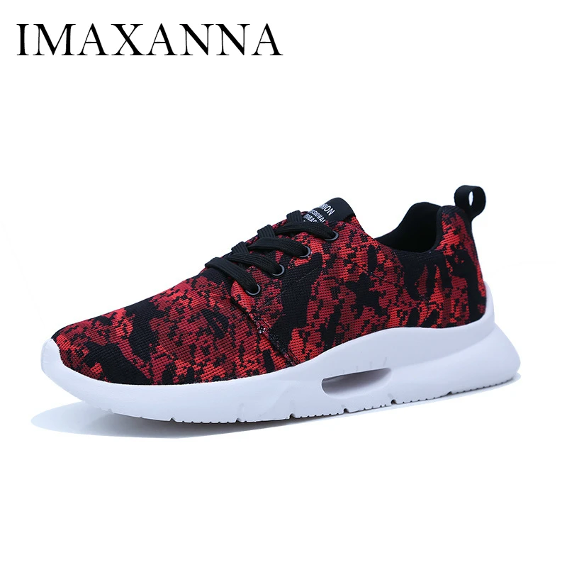 

IMAXANNA New Leisure Sneakers Men 2019 Canvas Lace Up Sport Shoes Athletic Shoes Man Air Flat Shoes Fashion Running Shoe For Men