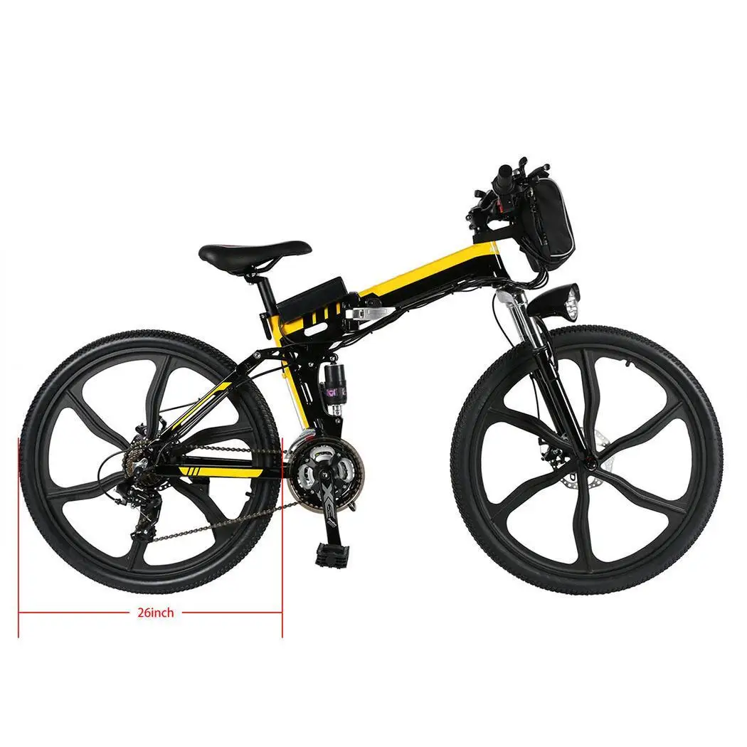 Cheap 26 inch folding electric mountain bike 48V lithium 500w SMART electric bicycle battery power instead of walking ebike 2