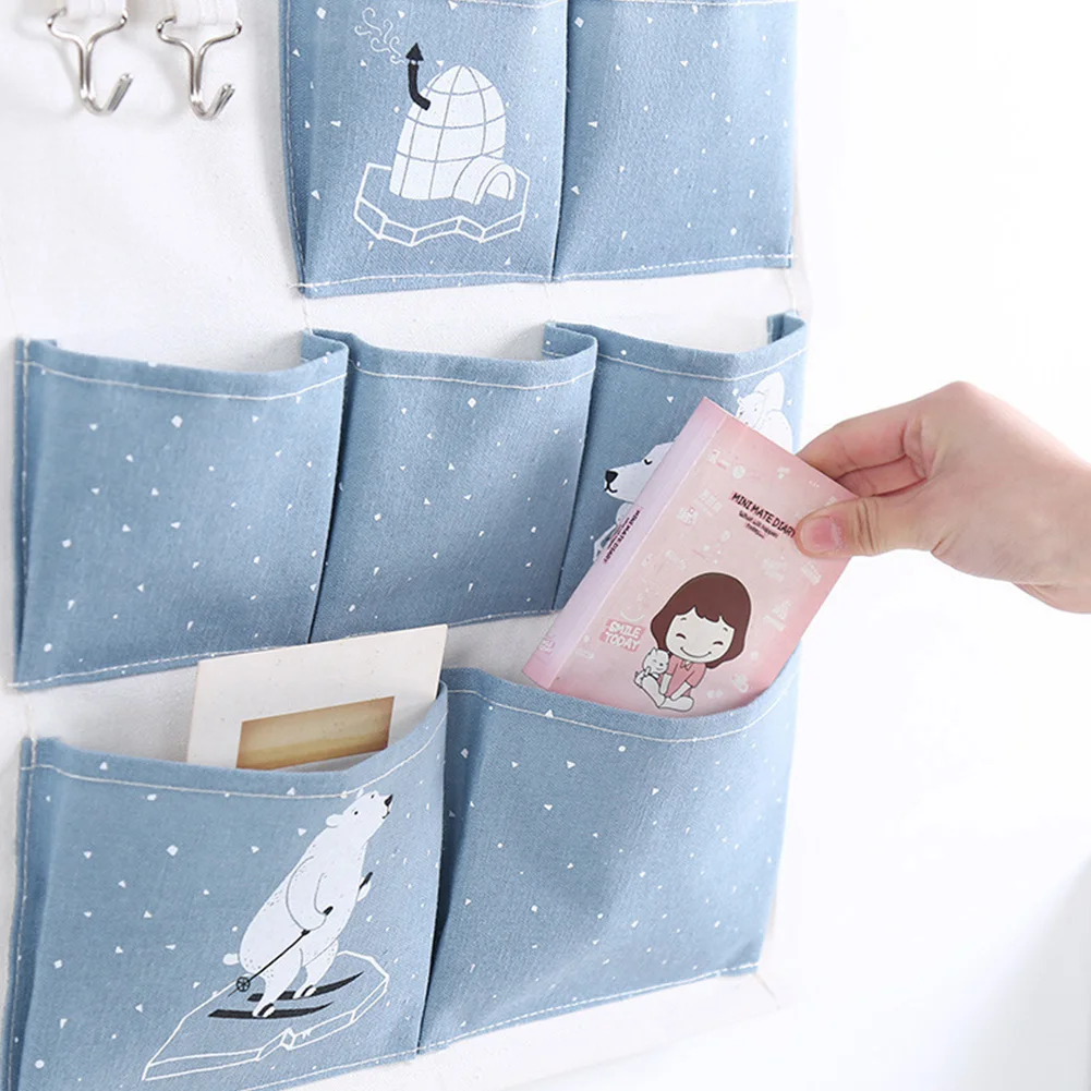 

Freash Color Closet Organizer Hanging Storage Bag 7Cavities Multipurpose Organizer Container Storage Bag Organizador Waterproof