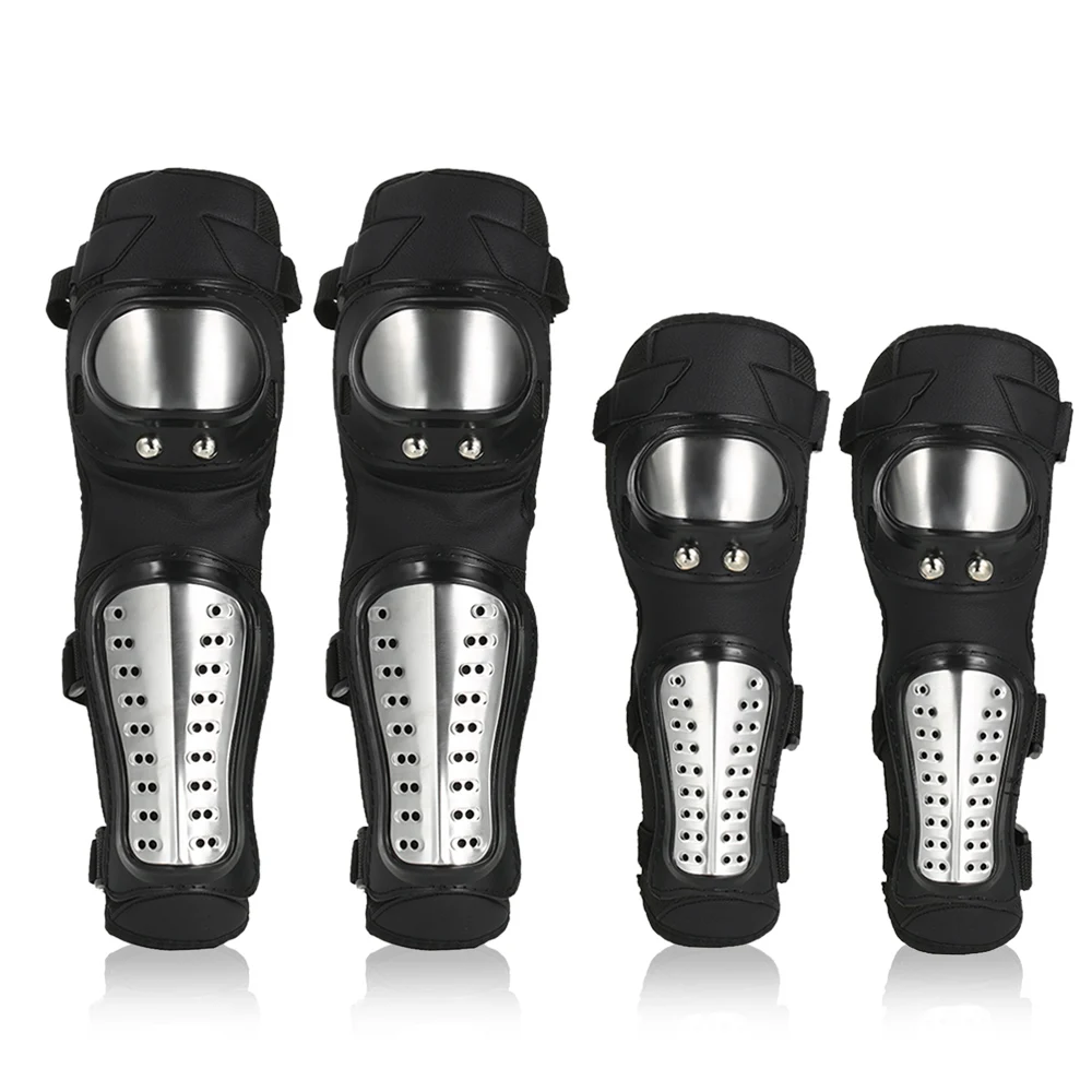 

Elbow Knee Shin Guard Pads 4Pcs Kit Breathable Adjustable Knee Cap Pads Protector Elbow Armor for Motorcycle Motocross Racing