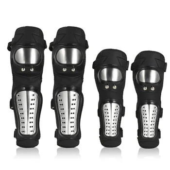 

Elbow Knee Shin Guard Pads 4Pcs Kit Breathable Adjustable Knee Cap Pads Protector Elbow Armor for Motorcycle Motocross Racing