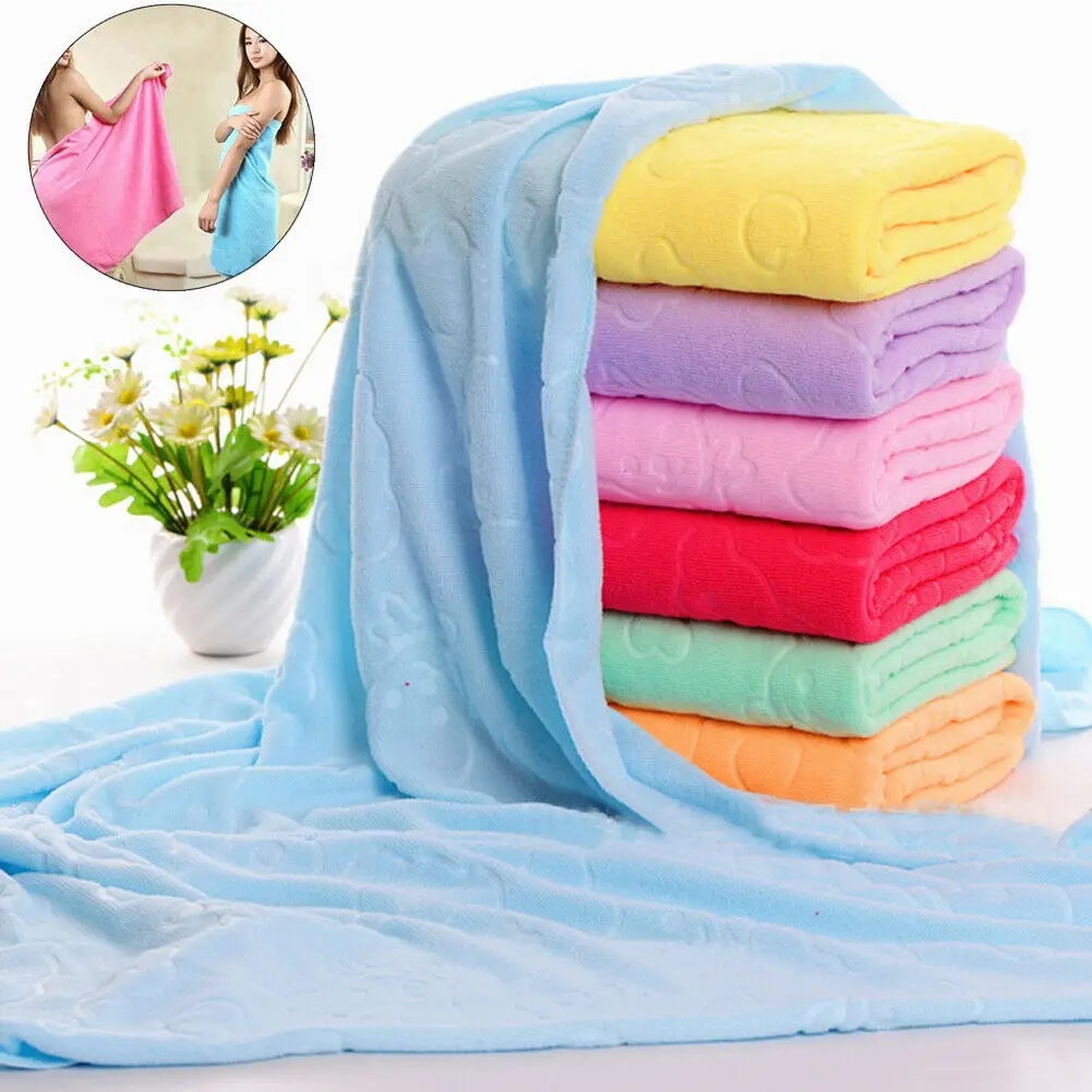 

70x140cm Microfiber Fiber Bath Beach Absorbent Drying Washcloth Shower Towel Bath Washcloth Shower Towel Bath Towel Bathroon