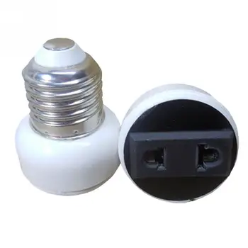 

E27 Bulb Holder Adapter Connector Accessories White ABS Lamp Socket convert E27 base to power socket 2-pin US/EU Plug