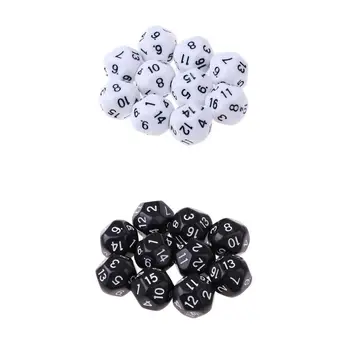 

20pcs/set Polyhedral D16 Dice for DND RPG MTG Role Playing Board Game Board Game Accessories Digital Dice
