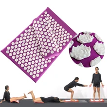 Массажная подушка акупунктурные наборы акупунктурный матрас с подушкой Массажер для снятия стресса на спине цервикальная боль подушка с кисточками лотоса