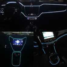JURUS Universal 3Meter 10 Colors 12V Car Styling Flexible Neon Light Glow EL Wire Strip Car Led Decoration Auto Accessories Lamp JURUS Universal 3Meter 10 Colors 12V Car Styling Flexible Neon Light Glow EL Wire Strip Car Led Decoration Auto Accessories Lamp