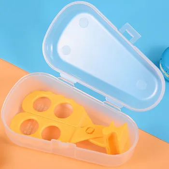 

Portable Infant Feeding Food Crush Scissors Shears Cutter Masher with Travel Storage Case Baby Care Home Kitchen Supplies