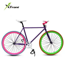 Оригинальный X-front бренд Fixie велосипедная неподвижная передача велосипед 46 см 52 см Diy одинарная скорость Дорожный велосипед трек Fixie