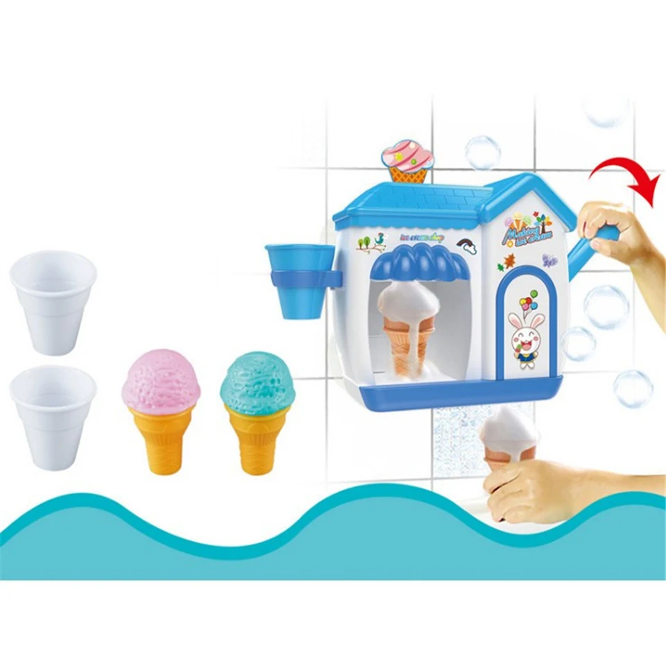 ice cream bubble bath toy