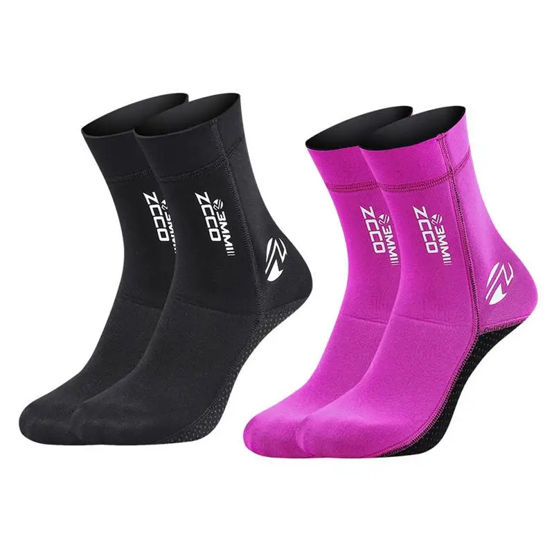 Tanie Skarpety nurkowe 3mm neoprenowe skarpetki plażowe buty buty do wody plażowe botki zestaw do snorkelingu buty surfingowe dla mężczyzn