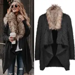 FANALA шуба из искусственного меха пальто асимметрия Тедди пальто Manteau Femme Hiver манто Fourrure Femme Abrigo Mujer женщина Победитель Пальто