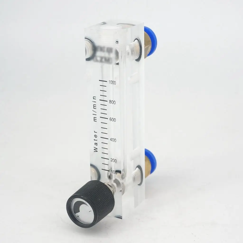 Medidor De Flujo De Líquido LZM-15T - Rango 0.2-18 LPM, Con Válvula, Material PMMA, Para Agua U Otros Líquidos